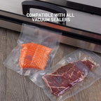 Wevac Vacuum Sealer Bags 8x50 Rolls 2 pack for Food Saver, Seal a Meal, Weston. Commercial Grade, BPA Free, Heavy Duty, Great for vac storage, Meal Prep or Sous Vide