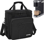 Coffee Maker Carrying Bag Compatible with Keurig K-Mini or K-Mini Plus, Single Serve Coffee Brewer Portable Storage Bag with Extra Pockets, Storage Tote Case With Shoulder Strap