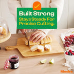 Riveira Brown Bamboo Wood Cutting Board – Gourmet Bamboo Grandeur: 17 x 13 Wooden Cutting Board – Wooden Cutting Boards For Kitchen Decorative – Innovative Juice Grooves Wooden Chopping Board