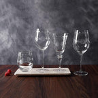Premium Delight Wine Glasses Set of 4,16.5 oz – Hand-Blown with Etched Long Stem, Classic Glassware for Weddings, Dinners, and Holiday Gifting (Red Wine Glass)