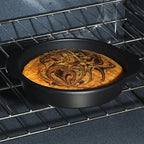 Oster Teston 9" Round Nonstick Carbon Steel Cake/Bake Pan - Matte Black