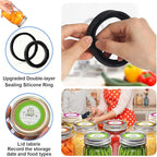 M11 Mason Jar Vacuum Sealer - Electric Mason Jar Vacuum Sealer Kit with Wide and Regular Mouth Mason Lids, Jar Vacuum Sealer for Canning Jars, Vacuum Sealing Machine for Food Storage