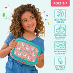 Bentgo Kids Prints Leak-Proof, 5-Compartment Bento-Style Kids Lunch Box - Ideal Portion Sizes for Ages 3-7, Durable, Drop-Proof, Dishwasher Safe, & PFAS & BPA-Free Materials (Llamas)