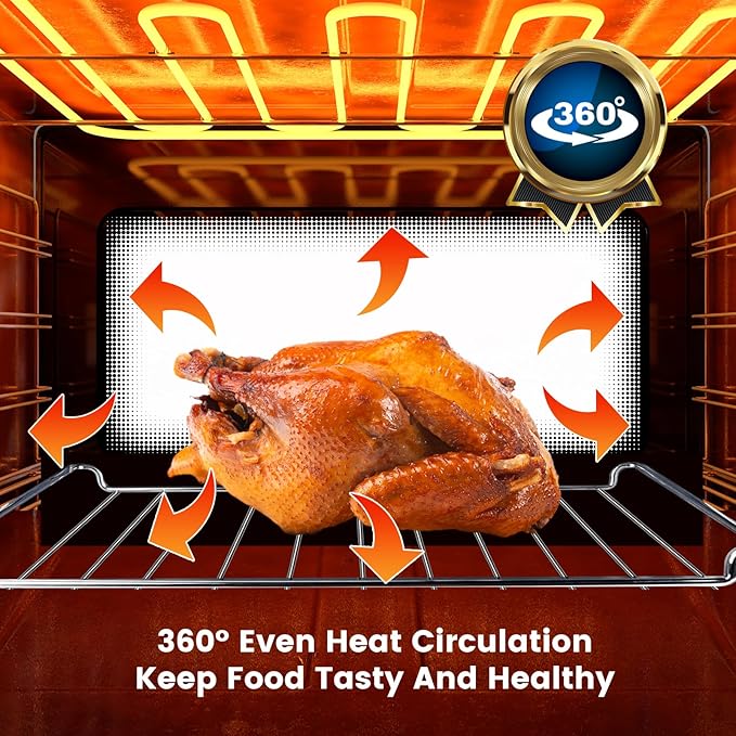 GWY Air Fryer Wire Rack for Cuisinart TOA-60 65 70 Air Fryer Convection Toaster Oven, Air Fryer Stainless Steel Basket Tray Accessories Replacement Parts, Dishwasher Safes