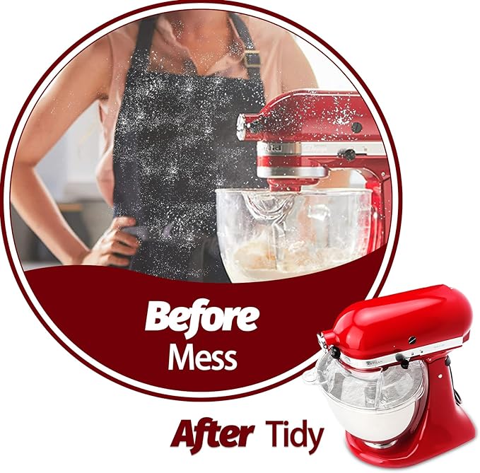 Pouring Shield for KitchenAid Tilt Head 4.5-5QT Stainless Steel (Only),Safety Pouring Shield,Splatter Guard for kitchenaid mixer bowl,Kitchen Aid Stand Mixers,kitchen aid Accessories and Attachments