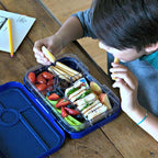 Yumbox TAPAS Larger Size Leakproof Bento Lunch Box, 4 Compartment Removable Tray, Pack Sandwiches, Salads, Healthy Sides and Dips, Lunch box for Adults and Kids (Monte Carlo Blue Race Cars)