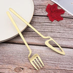 JASHII Silverware Set Satin Finish 24-Piece Stainless Steel Flatware Set Kitchen Utensil Set Service for 6 Tableware Cutlery Set Dishwasher Safe (Matte Champagne Gold)