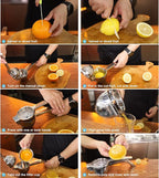 Large lemon squeezer, Manual Juicers stainless steel citrus juicer All Size Fruits Can Squeeze Juice, Large Yield, Suitable For Lemons, Oranges, Pomegranates, Grapes