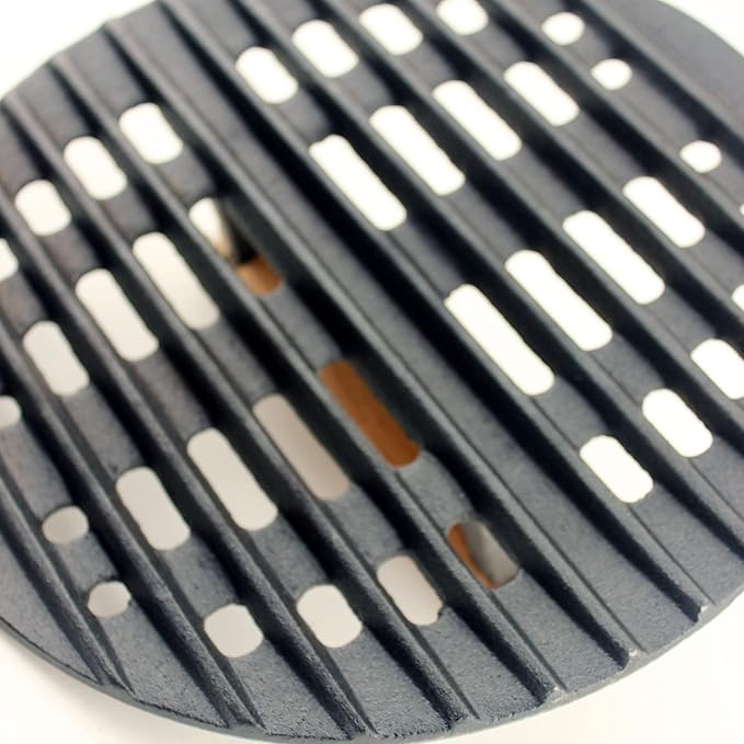 BergHOFF 5Pc Neo Enameled Cast Iron Cookware Set, 3qt. Dutch Oven, Fry Pan 11", Grill Pan 10", Black Slotted Steak Press, Matching Lid,Oven Safe Up To 400°F, Blue