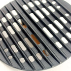 BergHOFF 5Pc Neo Enameled Cast Iron Cookware Set, 3qt. Dutch Oven, Fry Pan 11", Grill Pan 10", Black Slotted Steak Press, Matching Lid,Oven Safe Up To 400°F, Blue