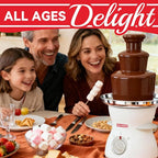 3 Tier Mini Chocolate Fountain Machine, Easy to Use & Clean, Great for Parties, Events & Weddings, 22 Oz Capacity, White
