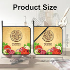 Vintage Pizza Pot Holders Set of 2 Kitchen Heat Resistant Potholders for Microwave Cooking Baking Oven End Dishes and BBQ Gifts for Women