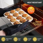 2 Pack 12 Cups Silicone Muffin Pan with Metal Reinforced Frame Regular Size Silicone Molds Cupcake Cake Baking Pans Cookie Baking Chocoflan Cupcake Mold Not Stainless Steel Ceramic Aluminum