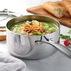 Tramontina Signature Tri-Ply Clad Stainless Steel 11-Piece Cookware Set with Lids, Pots and Pans Kitchen Set, Induction-Ready, Dishwasher-Safe, NSF-Certified