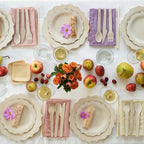 Bambu Pack of 100-11 Inch Disposable Bamboo Plates Fancy, Biodegradable Eco Friendly Products, Bamboo Disposable Plates for Party, Weddings, and Events, Great For Any Occasion - Bulk Case