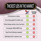 Supa Ant Wide Mouth Canning Lids (100pcs) Decorative Tin Canning Lids Wide Mouth (Wood Frame) Buckle Proof and Rust Proof - Perfect Fit Can Lid for Mason Jars Canning Supplies