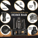 Highball & Chaser Cocktail Shaker Set: Bartender Kit for Home Bar Mixology Cocktail Bar Set Plus E-Book with 30 Recipes