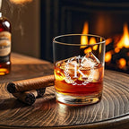Personalized Whiskey Glasses Gifts for Men, Monogrammed Engraved A-Z 10.6 oz Rocks Glass Customized Gift, Unique Christmas Birthday Gifts for Men Him Dad Husband Brother Son (K)