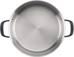 KitchenAid 5-Ply Clad Stainless Steel Cookware Pots and Pans Set, 10 Piece, Polished Stainless