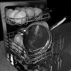 316L Stainless Steel 7QT Frying Pan Hex Nonstick Wok with Lid,Single Handle to Hold, PFOA Free, Dishwasher Oven Safe (7QT/Single Handle)