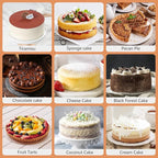 4" 7" 9" Cake Pan, Removable Bottom & Easy Releasing, Leakproof & Nonstick Round Cake Pans, 304 Stainless Steel Baking Pans Set, Non-Toxic & Healthy, Dishwasher Safe