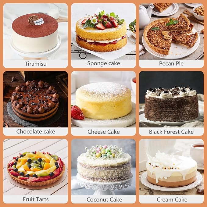 9 Inch Cake Pan, Removable Bottom & Easy Releasing, Leakproof & Nonstick Round Cake Pan, 304 Stainless Steel Cake Baking Pans, Non-Toxic & Healthy, Dishwasher Safe