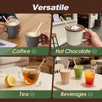 LotFancy 900Pcs Coffee Stirrers, 7 inch Birch Wood Coffee Stir Sticks, Sturdy Wooden Sticks, Great for Your Coffee Nook, Splinter Free, Round End