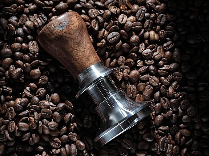 Espresso Tools Kit for Breville 54mm Machines – Walnut Handle Naked Portafilter, Spring Tamper, Coffee Leveler, Dosing Ring, Puck Screen & WDT Needle Tool