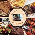 3 Qt Compact Air Fryer with Non-Stick Basket and Rack, User Friendly Simple Touchscreen, Cook in Simple Steps, Low-Oil Cooking Small Air Fryer, Space Saving Cooker