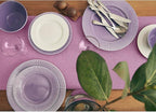 Solino Home Linen Violet Table Runner 120 Inches Long - 100% Pure Linen Dining Table Runner 14 x 120 Inch for Summer, Halloween - Fete