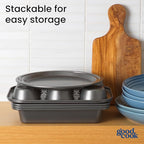 GoodCook Everyday Nonstick Toaster Oven 6pc Set, Gray