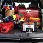 Crock-Pot 6 Quart Cook & Carry Programmable Slow Cooker with Digital Timer Stainless Steel (CPSCVC60LL-S) pack of 1