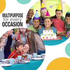 Exquisite Party Solids 54 Inch X 300 Feet Turquoise Plastic Table Cover Roll in A Cut - to - Size Box with Convenient Slide Cutter. Cuts Up to 36 Rectangle 8 Feet Plastic Disposable Tablecloths