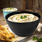 Melamine Beaded Cereal Bowls Set Black, 6 inch, 24oz All purpose/Soup/Salad Bowls Set of 6, Unbreakable Durable, Dishwasher Safe, BPA Free - Perfect for Soups, Salads, Cereal & Entertaining