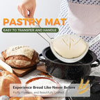 Sourdough Bread Baking Supplies 34 oz Sourdough Starter kit with Pot, 2 Silicone Bread Proofing Baskets, and Bread Making Tools Kit - Yellow