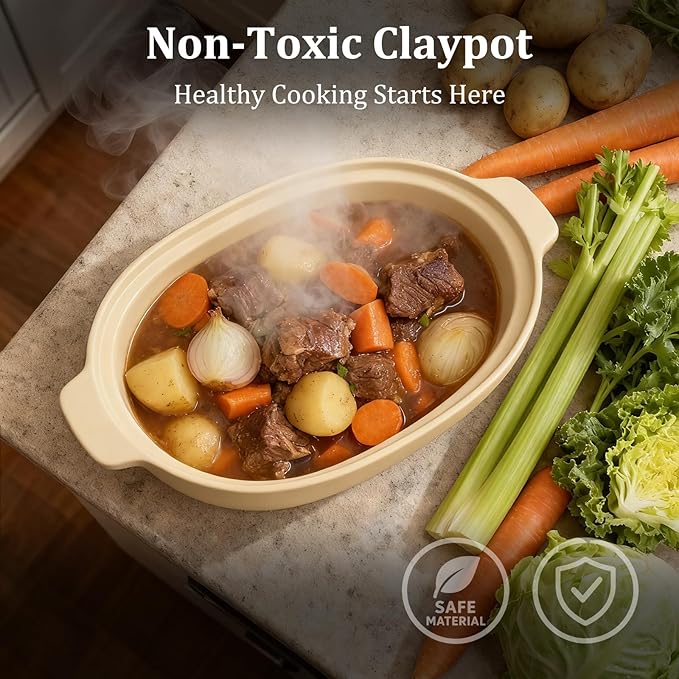 MAGNIFIQUE Casserole Dishes for Oven, 9x12 Porcelain Baking Dish, 4 Quarts Lasagna Pan with Handles, Oven Safe up to 500°F or on Stovetop, Use to Marinate, Cook, Bake, and Serve, Brown