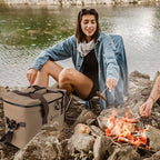 VILLEY Cooler Bag, 30 Cans Insulated Soft Cooler Bag, Large Beach Cooler with Removable Shoulder Strap, Keep Cold/Keep Fresh/Keep Warm, Portable Soft Sided Cooler for Camping Trip Picnic, 20L