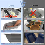 ROTTOGOON 7Qt Collapsible Colander Strainer, Expandable Over the Sink Colander, Adjustable Silicone Kitchen Sink Strainer, Foldable Large Colanders Basket to Wash Vegetable, Fruit, 15" to 19.8"