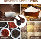 Yardwe 2Pcs Wooden Coffee Scoop Mini Measuring Spoons for Coffee Tea Sugar Milk Powder