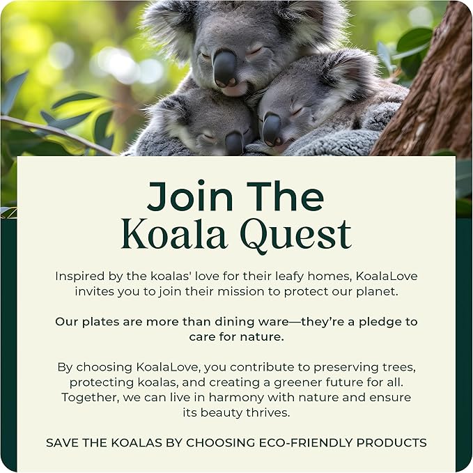 Palm Leaf Plates 10 Inch Bamboo Paper Disposable 50 Bulk Dinner Square Party Plates Event Tableware Eco Biodegradable Compostable Wooden Plate Best Alternative to Plastic Plate, By KoalaLove