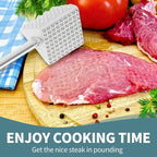 VOCOSTE Meat Tenderizer Mallet, Aluminum Alloy Kitchen Three-sided Meat Pounder Flattened, Meat Mallet Hammer, Steak Chicken Beef Tenderizer Tool