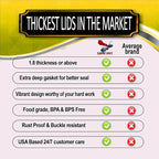 Supa Ant Canning Lids Regular Mouth (100pcs) Decorative Tin Canning Lids Regular Mouth (Versailles) Buckle Proof and Rust Proof - Perfect Fit Can Lid for Mason Jars Canning Supplies