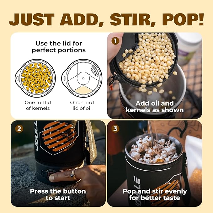 Portable Popcorn Maker, 2-in-1 Design Electric Popcorn Popper, Easy to Use & Clean, Perfect for Movie Night, Snack Time, Party & Travel Essentials, 120V 500W