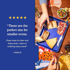 Great Jones Little Sheet Pan & Little Chill Rack Set (Broccoli) | 13.5 x 9.5 Heavy-Duty Nonstick Pan & Cooling Rack | Baking Tray & Wire Rack for Cooking, Baking, Roasting | Oven & Dishwasher Safe