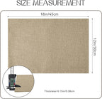 Romanstile Cloth Placemats Set of 8-12 x 18 Inch, Heat Resistant Double Layered Thickened Burlap Place Mats, Washable Faux Linen Farmhouse Table Mats for Kitchen/Dining/Party/Outdoor, Khaki