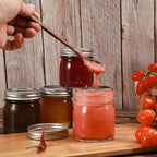 Mason Jars, 8 OZ, 12 Pack with Lids and Bands, Glass Canning Jars for Canning, Pickling, Preserving, Jam, Honey, Wedding Favors, Shower Favors (12 Pack) (Regular Mouth)