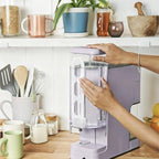 Beautiful Perfect Grind Programmable Single Serve Coffee Maker with Touch Display and Integrated Burr Grinder, Auto Coffee Strength Selection, 64oz Water Reservoir (Lavender)