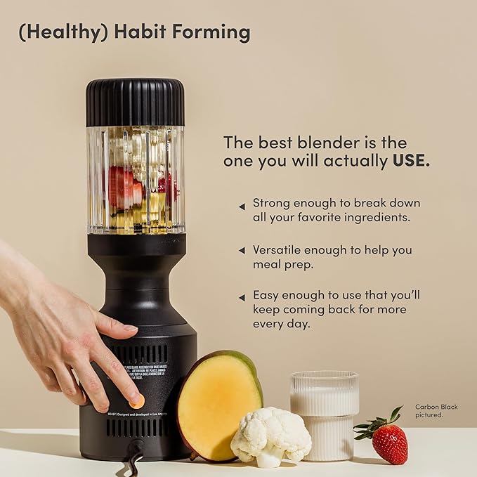 Beast Mega 1200 | Premium Countertop Blender | Smoothies, Shakes, Sauces, Dips, Soups | Blends Ice and Frozen Fruit | Includes Extra Lids and Straw System | 1200W | (Cloud White, 120V)