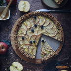 CHEFMADE 11-Inch Round Tart Pan with Removable Loose Bottom, Non-Stick Carbon Steel Quiche Pan for Oven Baking (Champagne Gold)