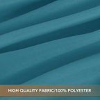 sancua Teal Tablecloths for 6 Foot Rectangle Tables, 6 Pack - 60x102 Inch - Washable Fabric Cloth Table Cloth for Wedding, Party, Birthday, Banquet, Reusable Polyester Table Covers